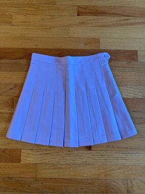 American Apparel Lavender Pleated Mini Skirt